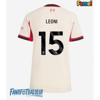 Liverpool Giovanni Leoni #15 Tricou Fotbal Replică 2025-26 Femei Deplasare